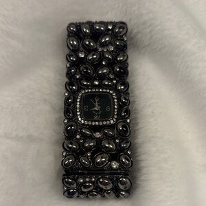 Adrienne Black and Silver Women's Watch